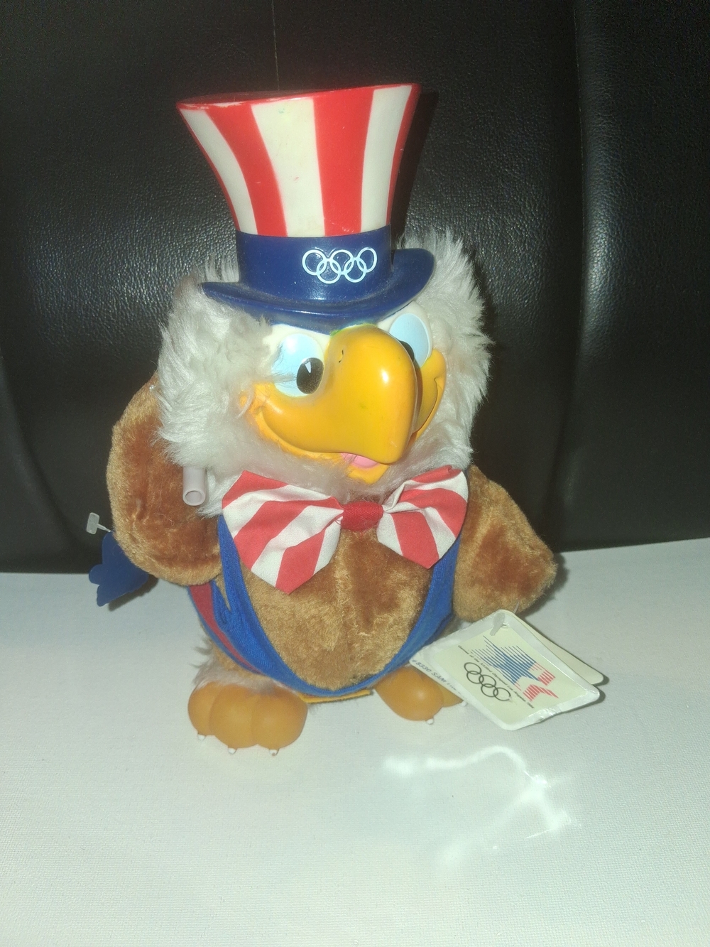 Plush Patriotic Eagle Toy in Red, White & Blue